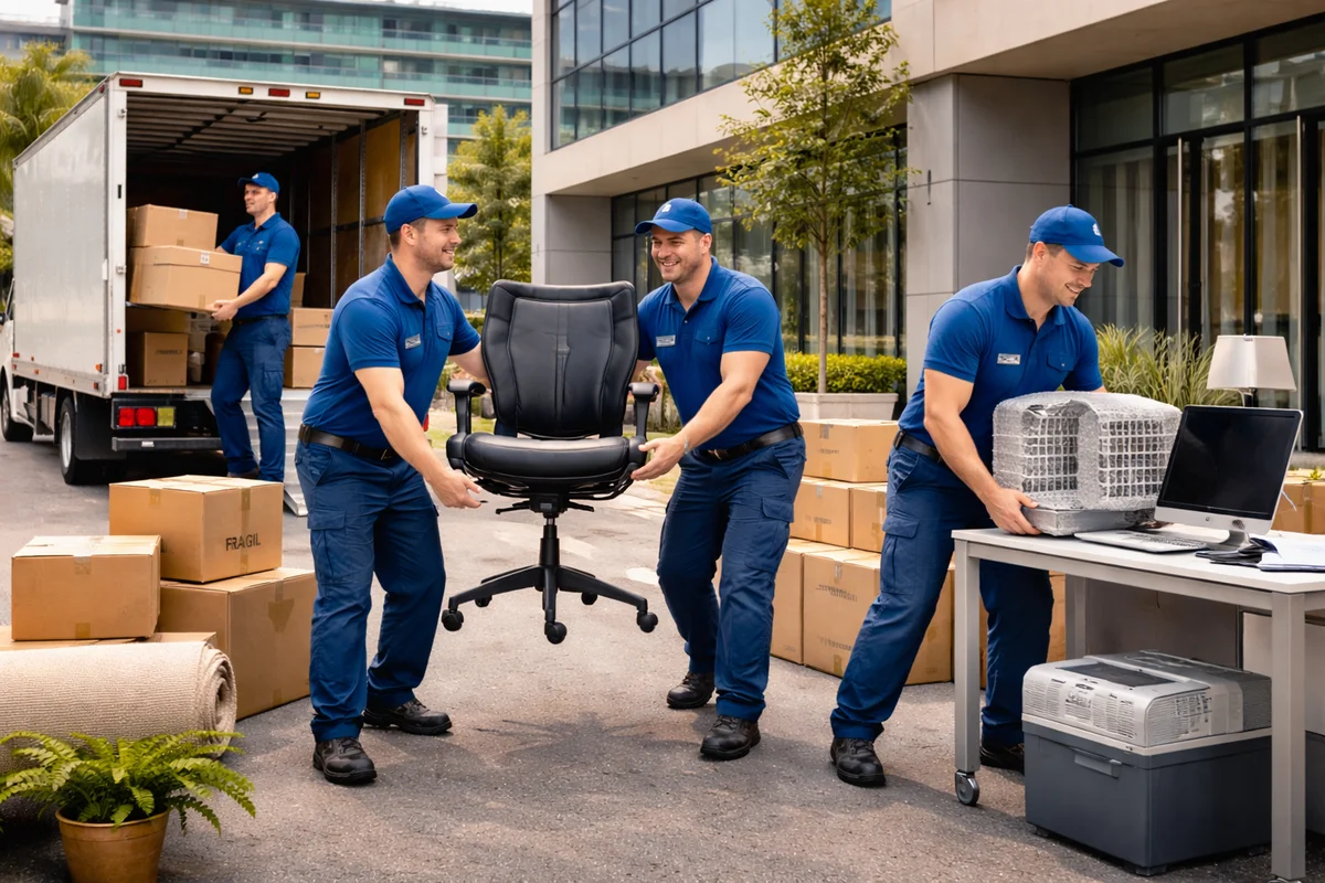 Planejamento de mudança comercial de pequeno porte